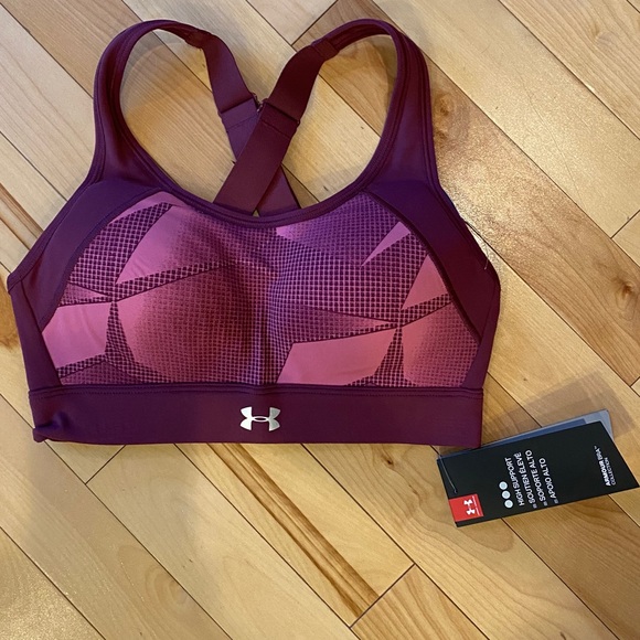 Women's UA Reflect High Printed Sports Bra - Picture 3 of 6
